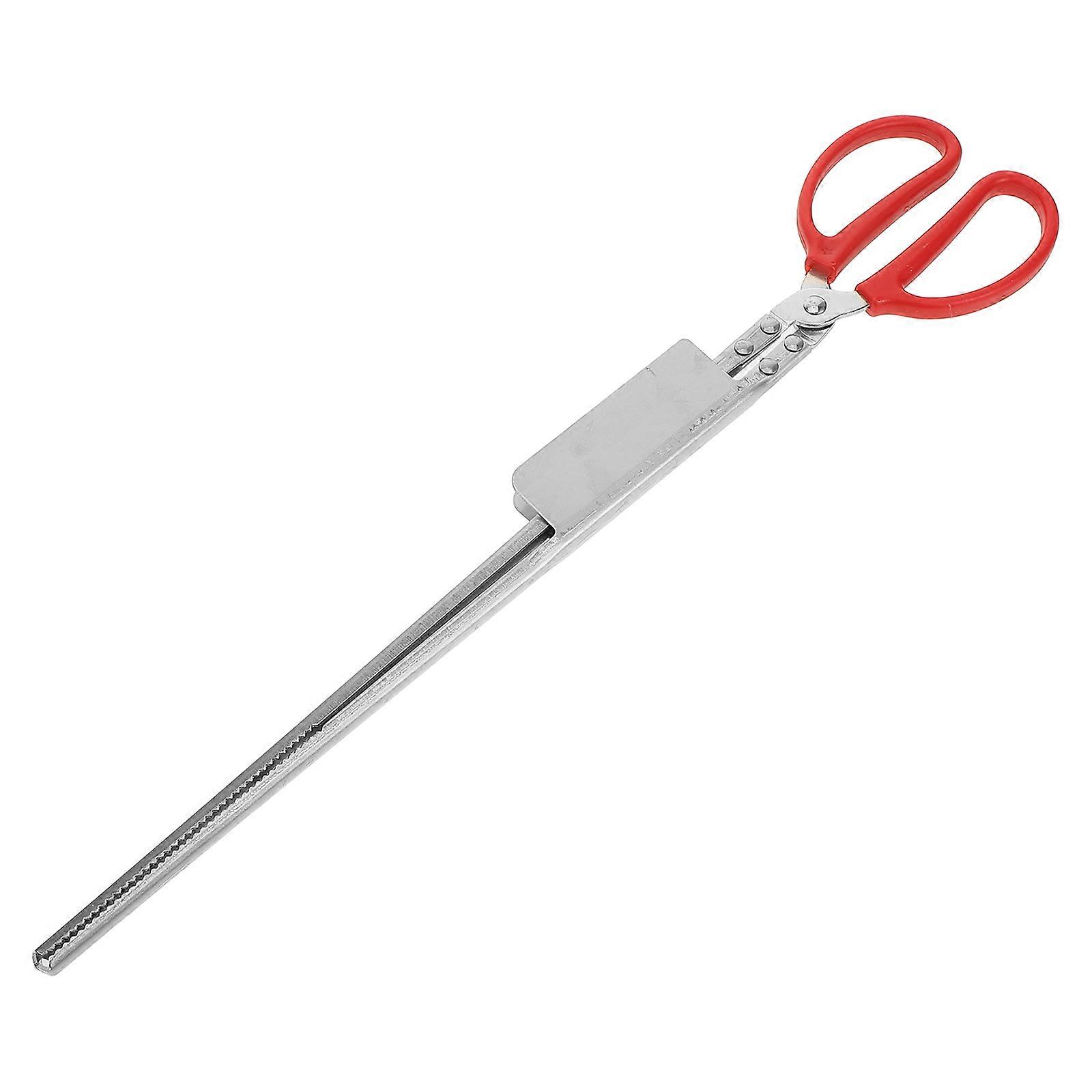Versatile Sea Crab Clip with Ergonomic Handle for Kitchen Use Made of Stainless Steel and Plastic 7.5 Inches