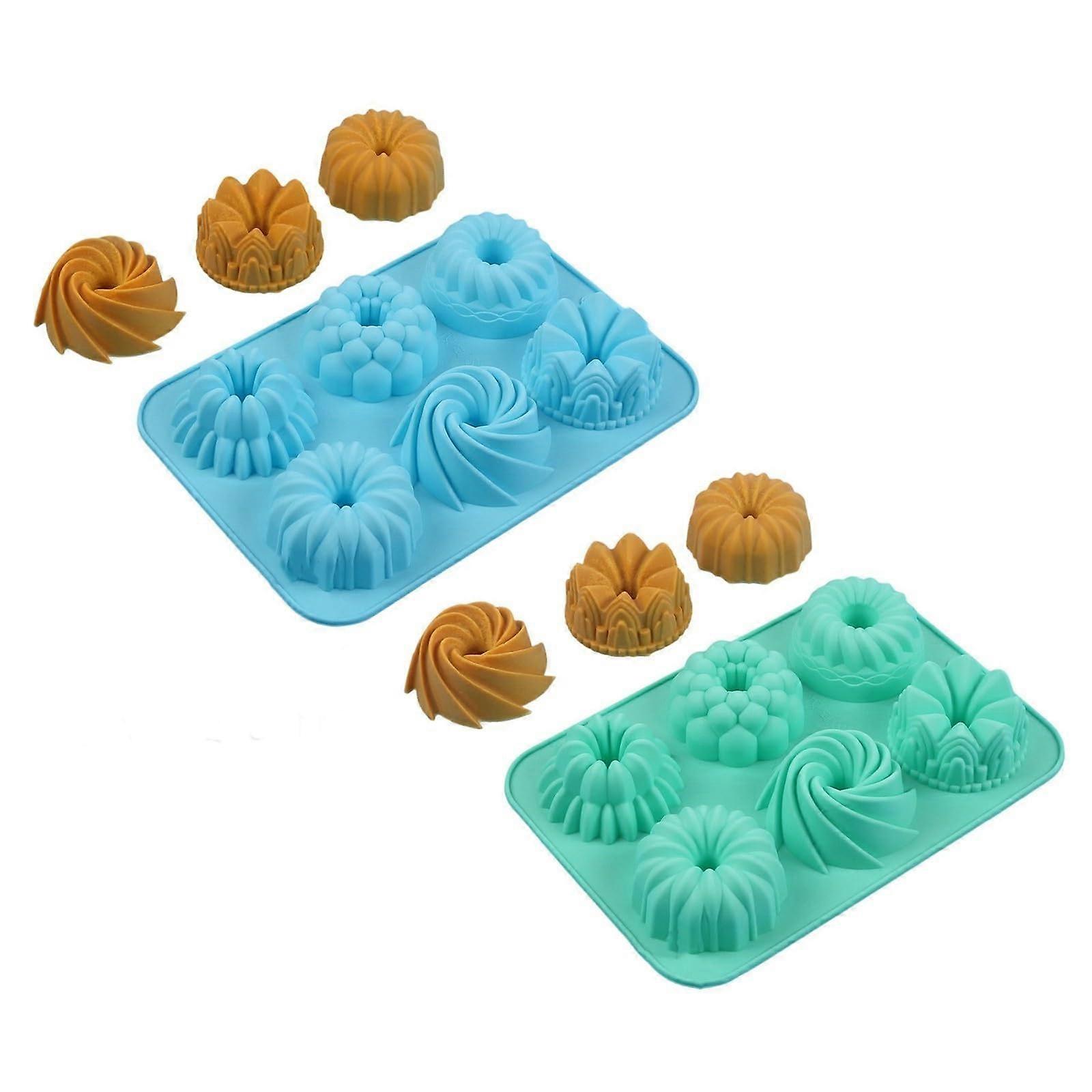 Silicone Baking Molds Nonstick Heat Resistant Easy Release Festive Shapes for Cakes and Cookies