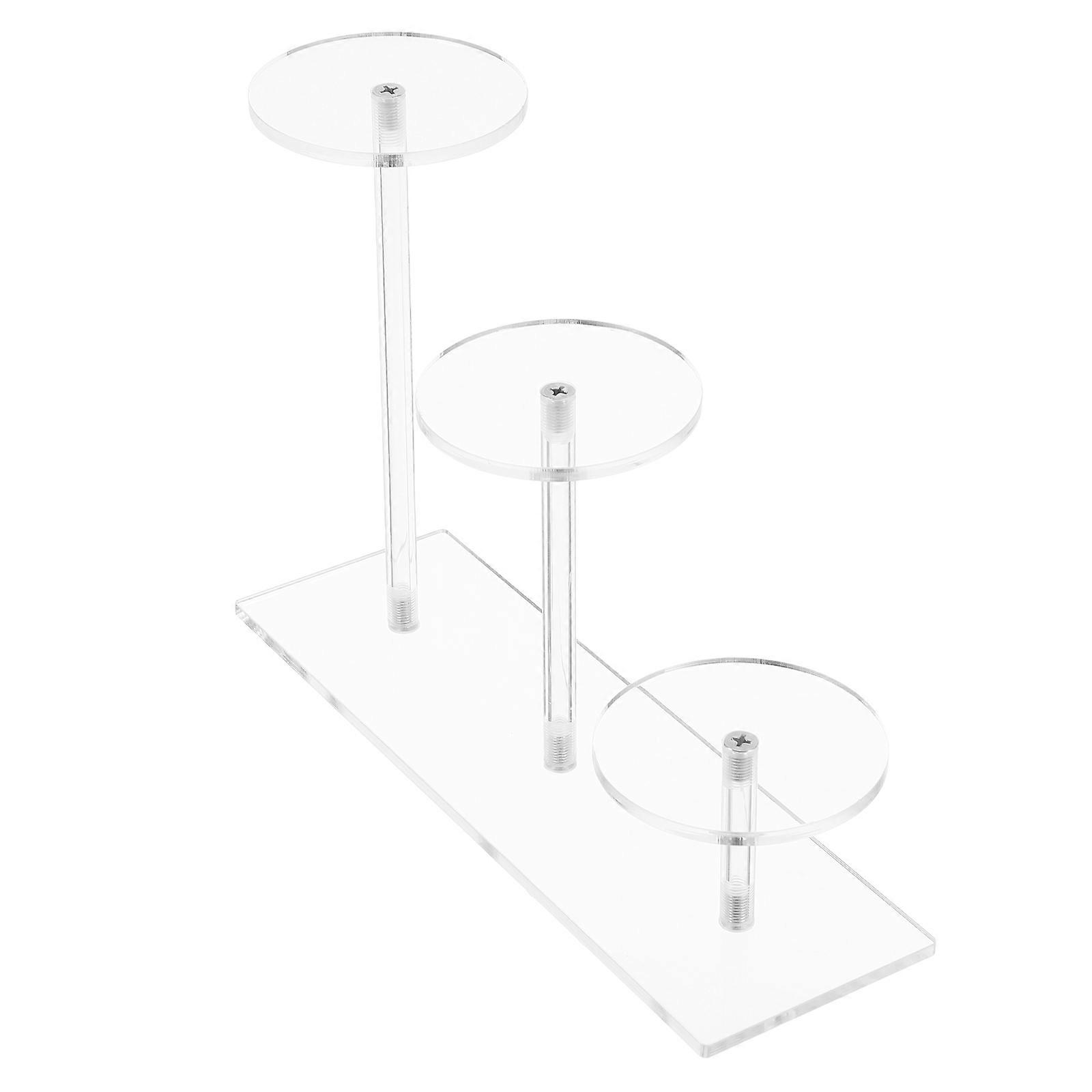 Action Figure Holder Transparent Acrylic Multi-Layer Display Rack For Home Users 21.00X14.80X6.50CM Stability Modern Style 1 Set