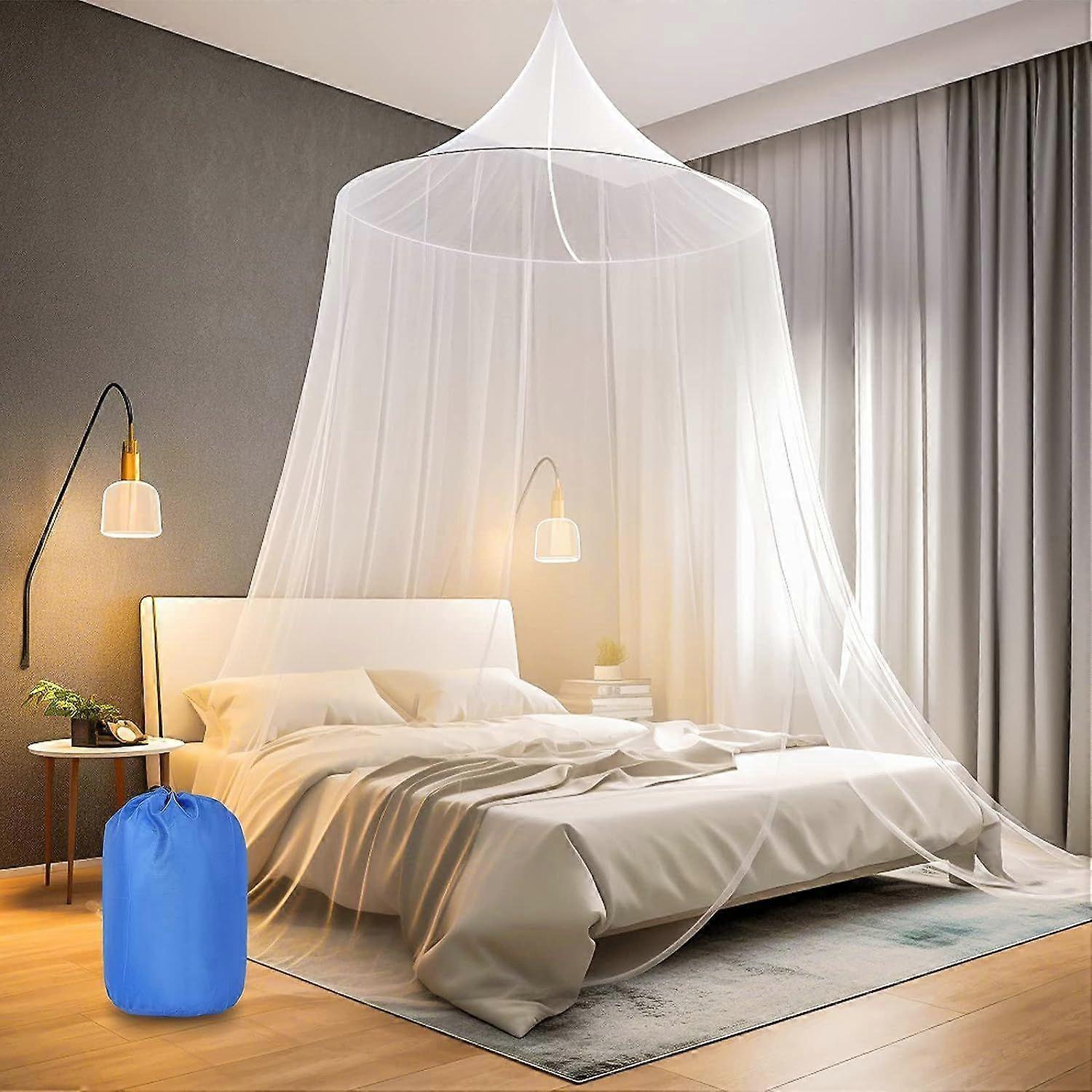 Mosquito net bed for double bed single bed, large mosquito net travel bed canopy mosquito net fine mesh as mosquito protection, fly net mosquito nets