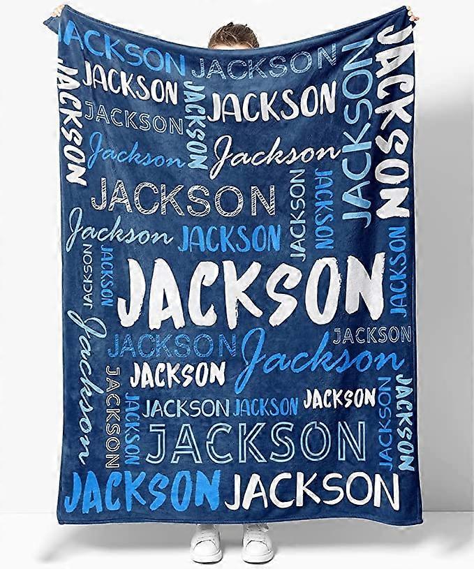 Custom Name Blanket 50x60 UltraSoft Flannel,  Blanket with Name Gift for Birthday