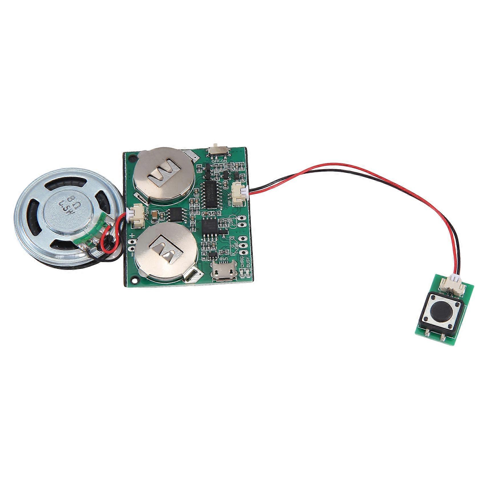 Recordable Sound Module Button Control Sound Chip 8M MP3 WAV Music Voice Player Programmable Board with Speaker for DIY