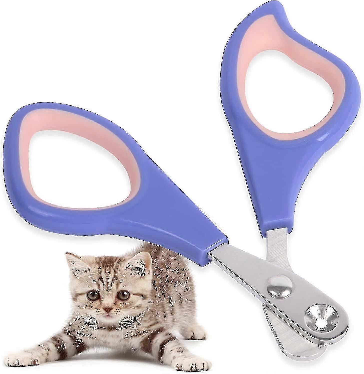 كليبرز أظافر القط ، مقص مخلب الأليفة مع فتحة تحديد المواقع 2 مم ، مقصات أظافر الأليفة للحيوانات الصغيرة ، عدم الانزلاق U