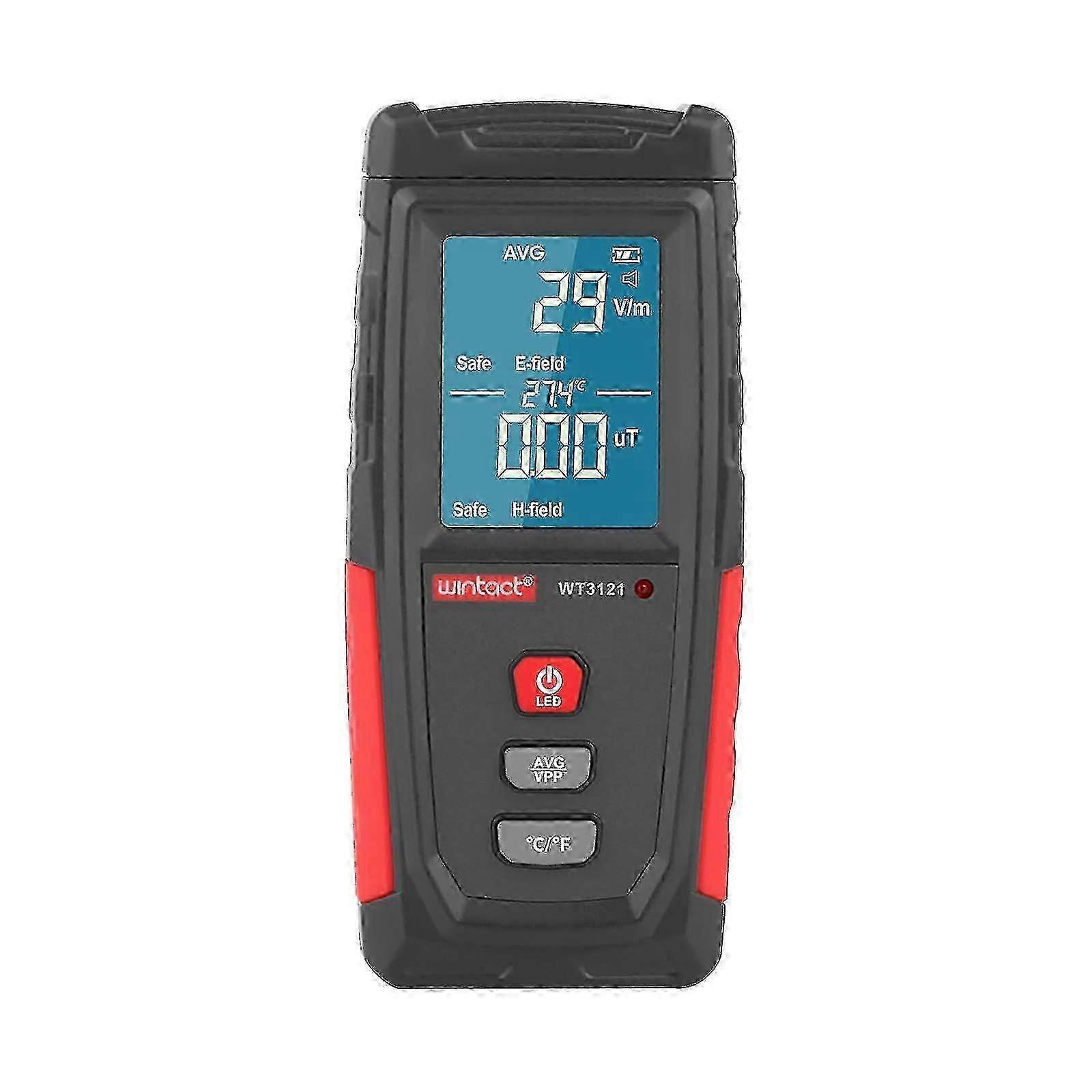 Rechargeable Handheld EMF Meter - Portable Electromagnetic Field Radiation Detector & Emission Dosimeter