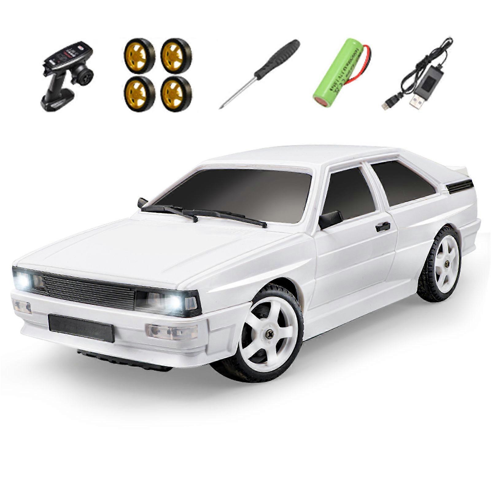 1/28 Remote Control Drift Car Model Vehicle High Speed Electric Vehicle with Led Lights For Kids And Enthusiasts Multicolor