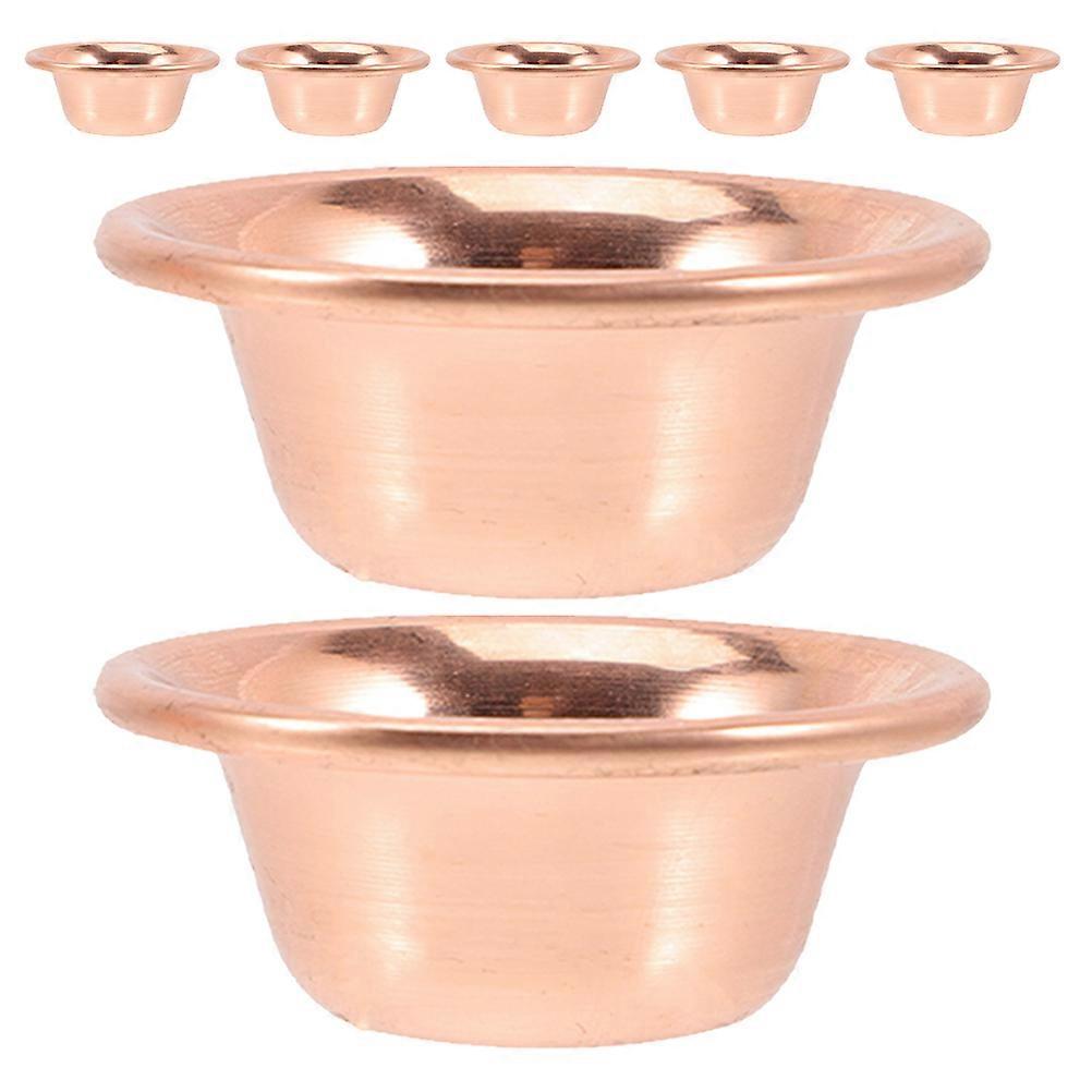 7Pcs Copper Offering Bowl Buddhist Set for Meditation Practice