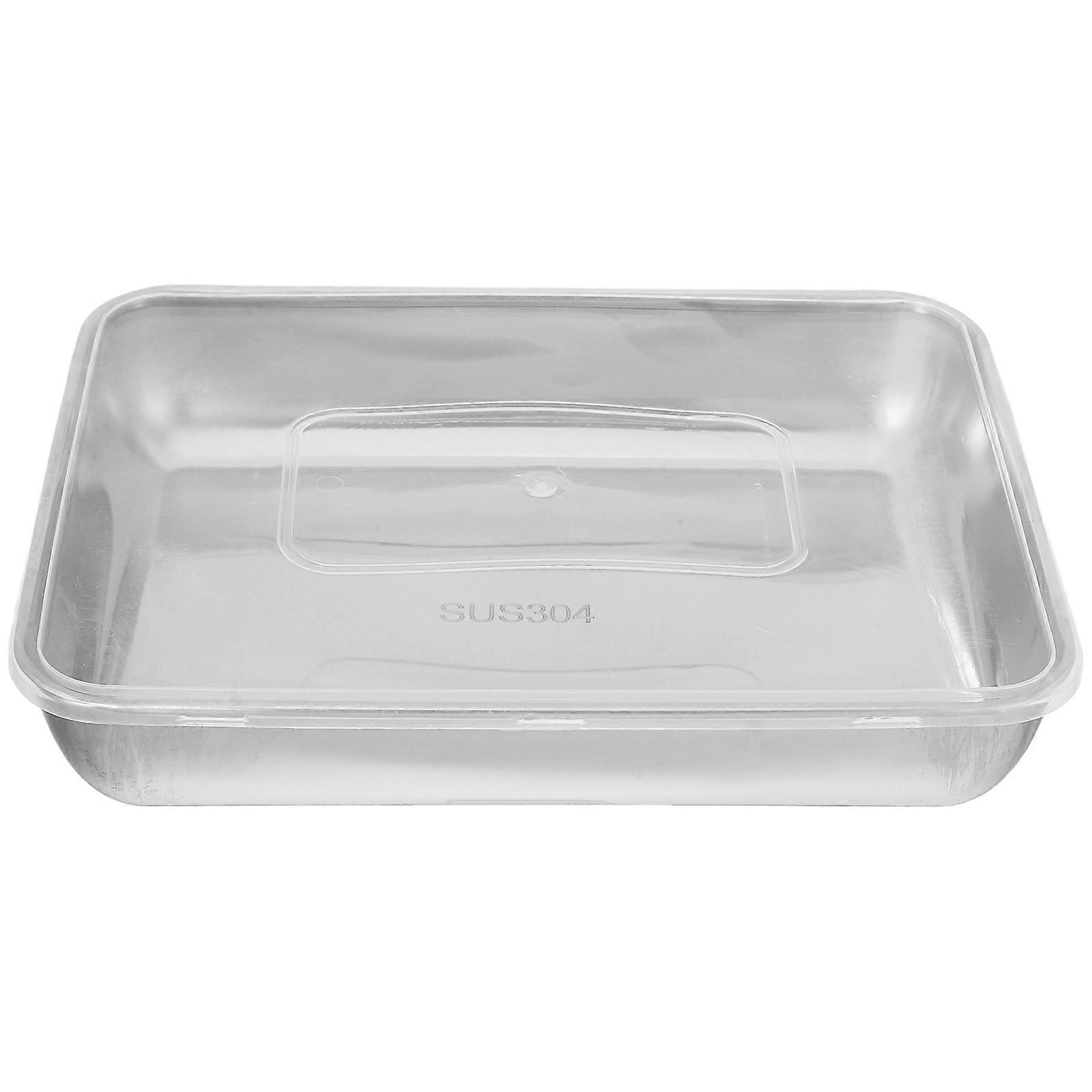 Stainless Steel Baking Pan for Baking Use with Silicone Lid Rectangle Tray