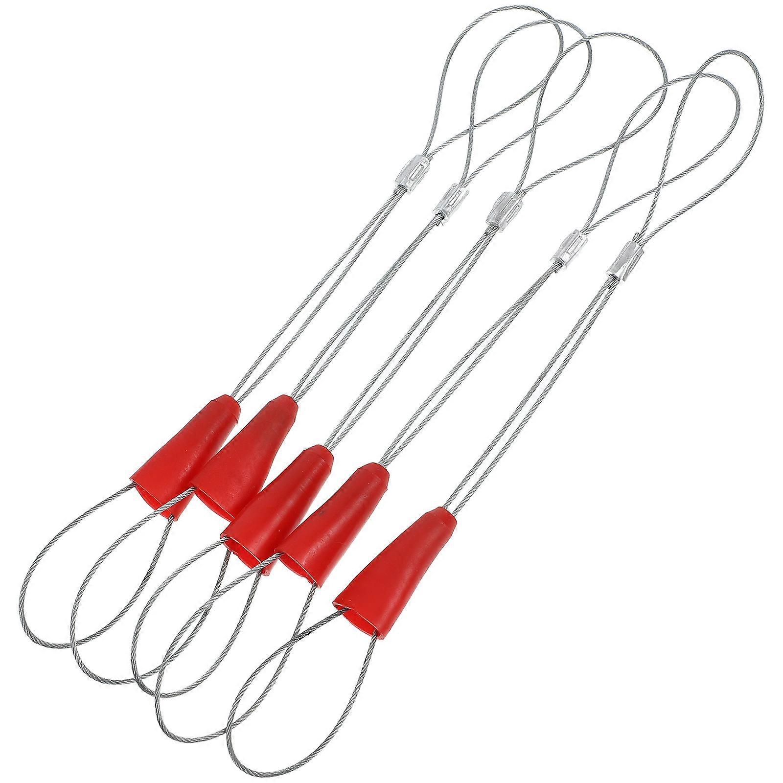 Electrician Cable Pullers Wire Fastener Tool for Threading 5Pcs Silver