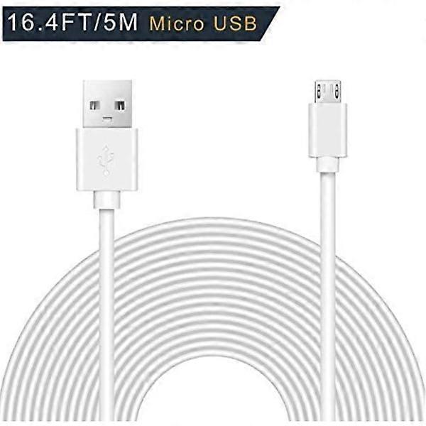 (2 pcs) 5 METER Tangle-free Charging cable for compatible with Samsung, xbox one, PS4 5 METER