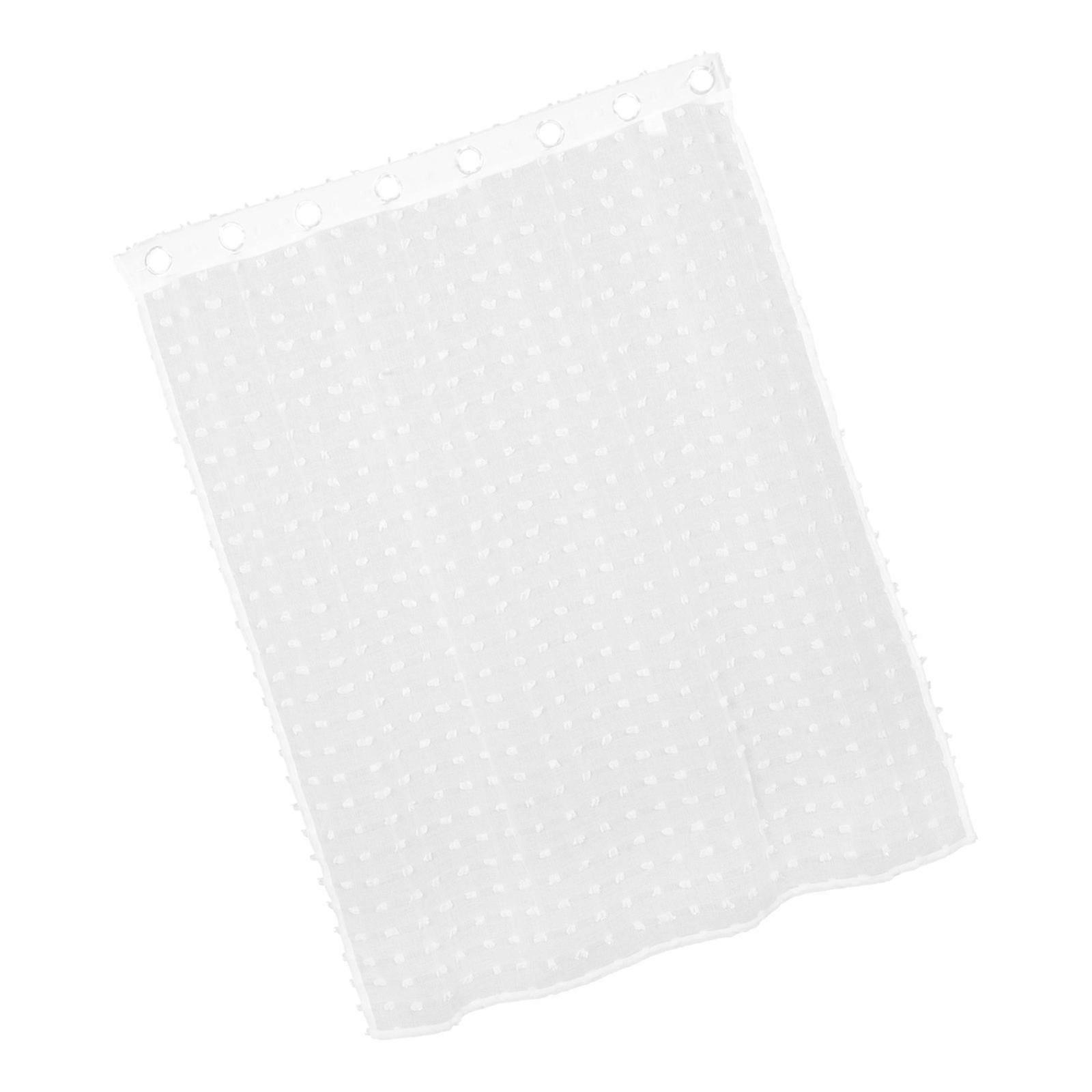 Sheer Curtain White Light Filtering for Patio Window Fabric Drapes