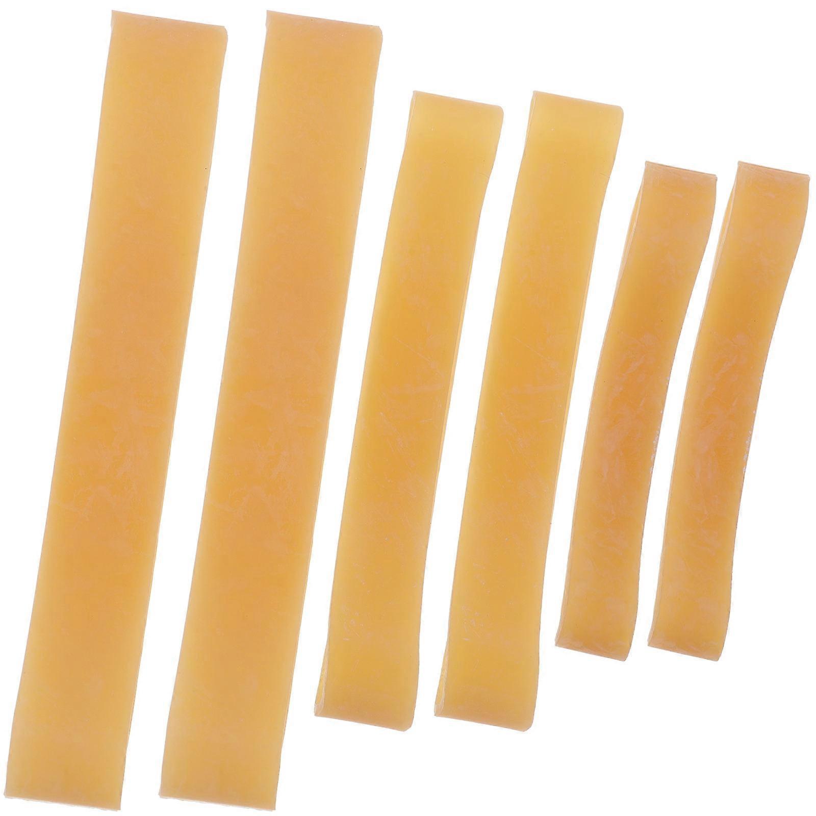 Yellow Rubber Bands for Bike Use Set of 6 Elastic Bands with Strength and Elasticity Ideal