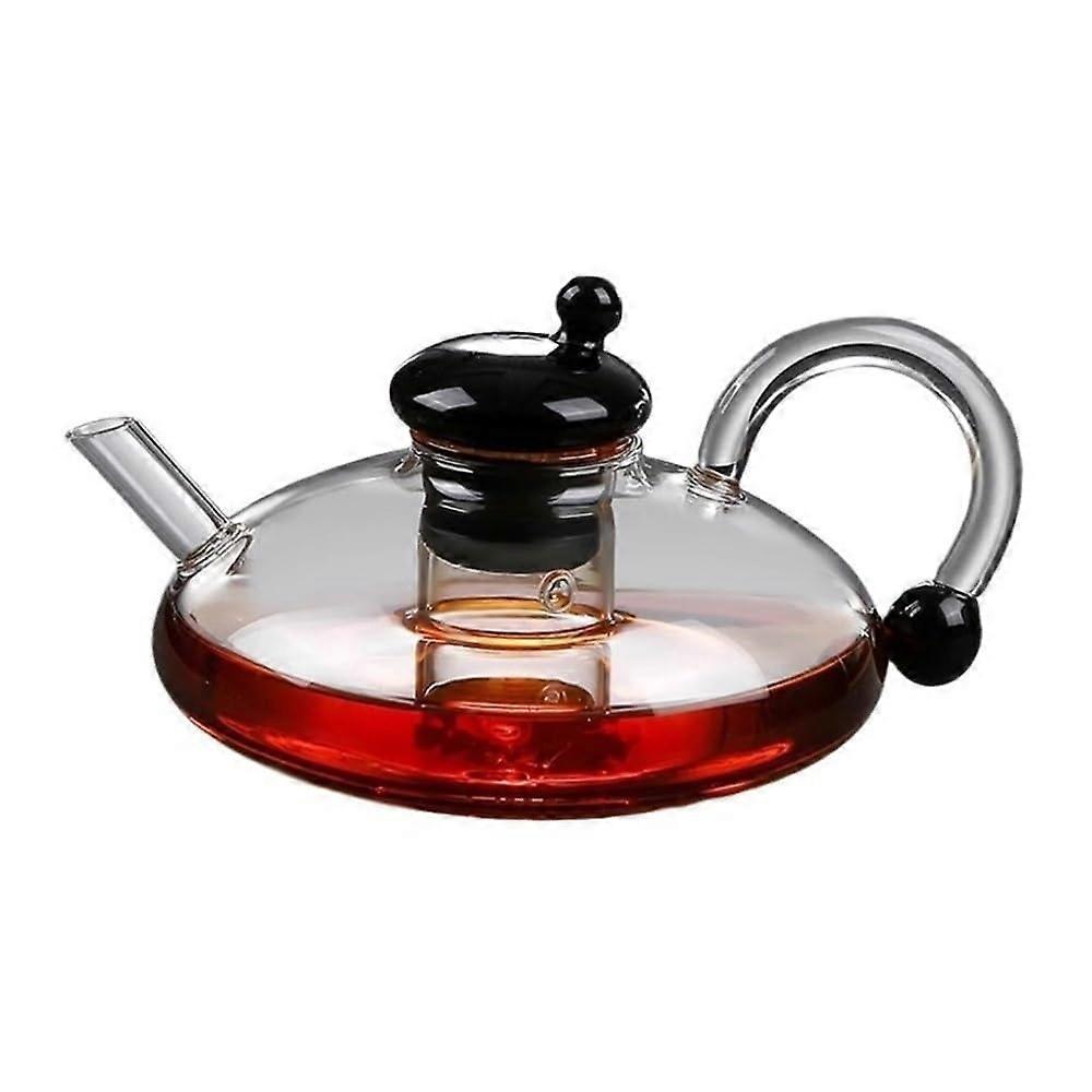 Glass Teapot Borosilicate Heat Resistant Stovetop Kettle with NonDrip Spout for Tea and Coffee