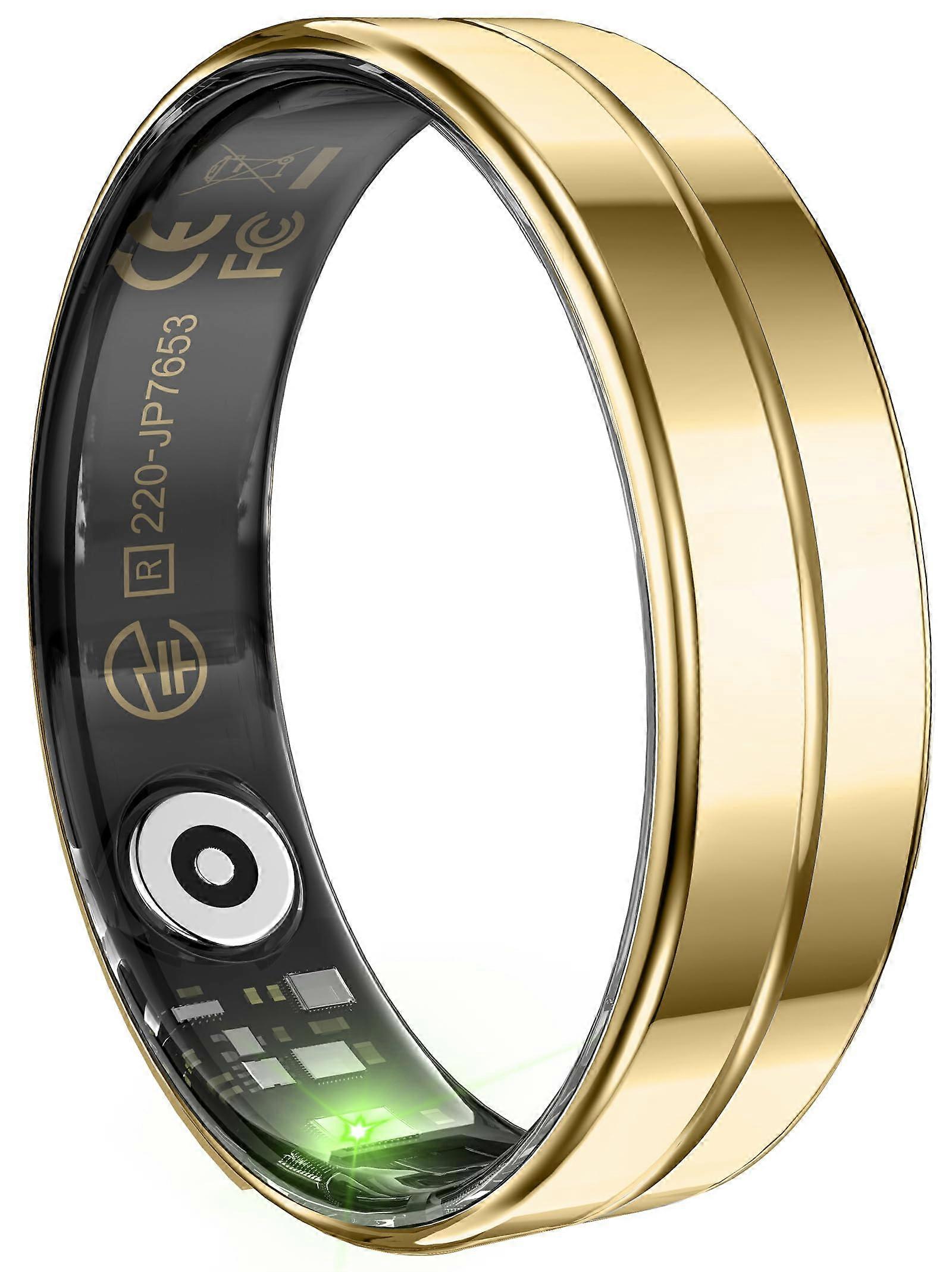 Smart Ring with Heart Rate Alerts, Sleep and Fitness Tracking, Waterproof Health Monitor for iOS Android