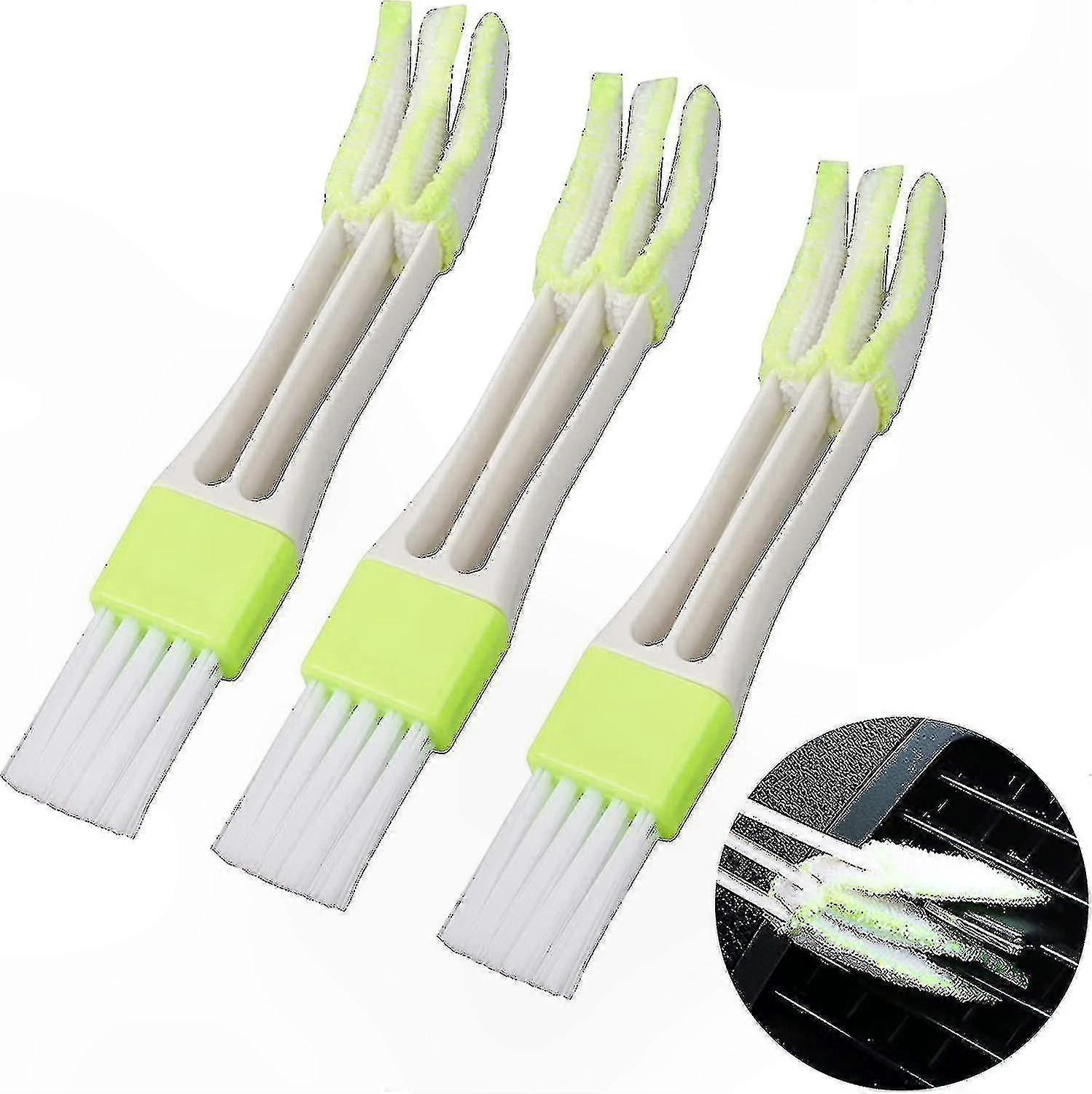 3-Pack Mini Cleaning Brushes, Multi-Layer Duster Tool for Car Ventilation Slots