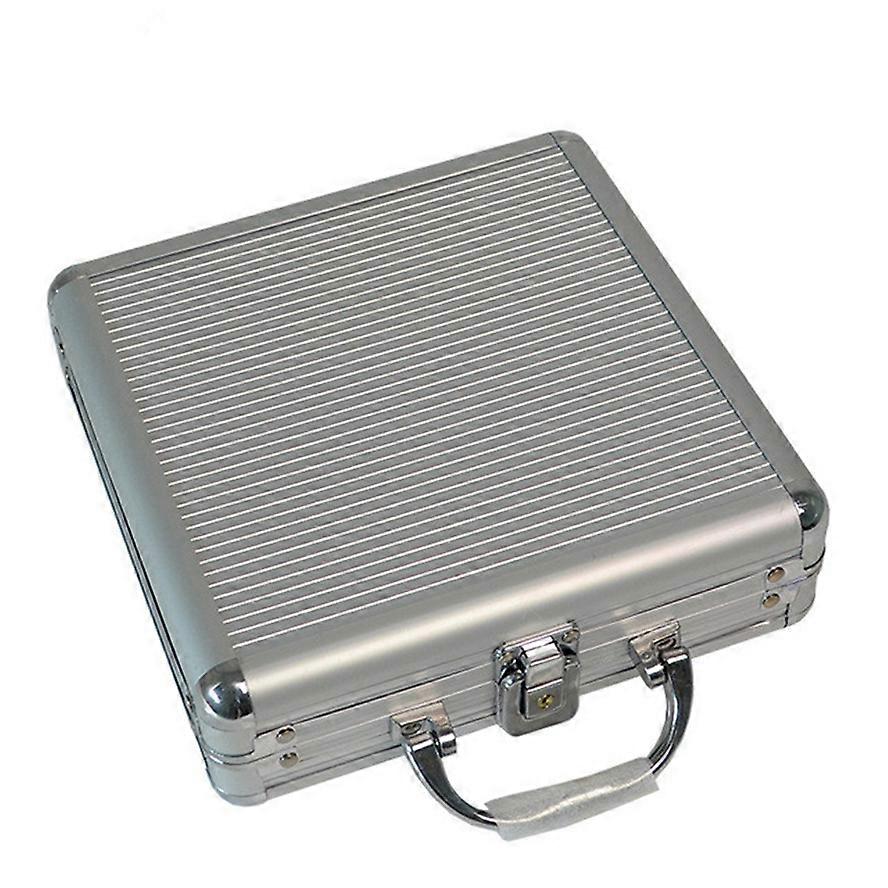 Casino Chips Case Capacity Suitcase Texas Poker Chips High Quality Aluminum Silver Black Suitcase Box 100-500pcs Chips Container