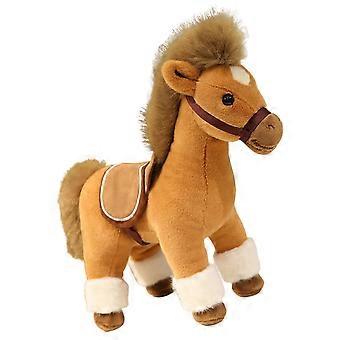 Realistic Horse Cartoon Plush Toy with PP Cotton Filling for Children Educational Play and Home Decoration Companion Multicolor
