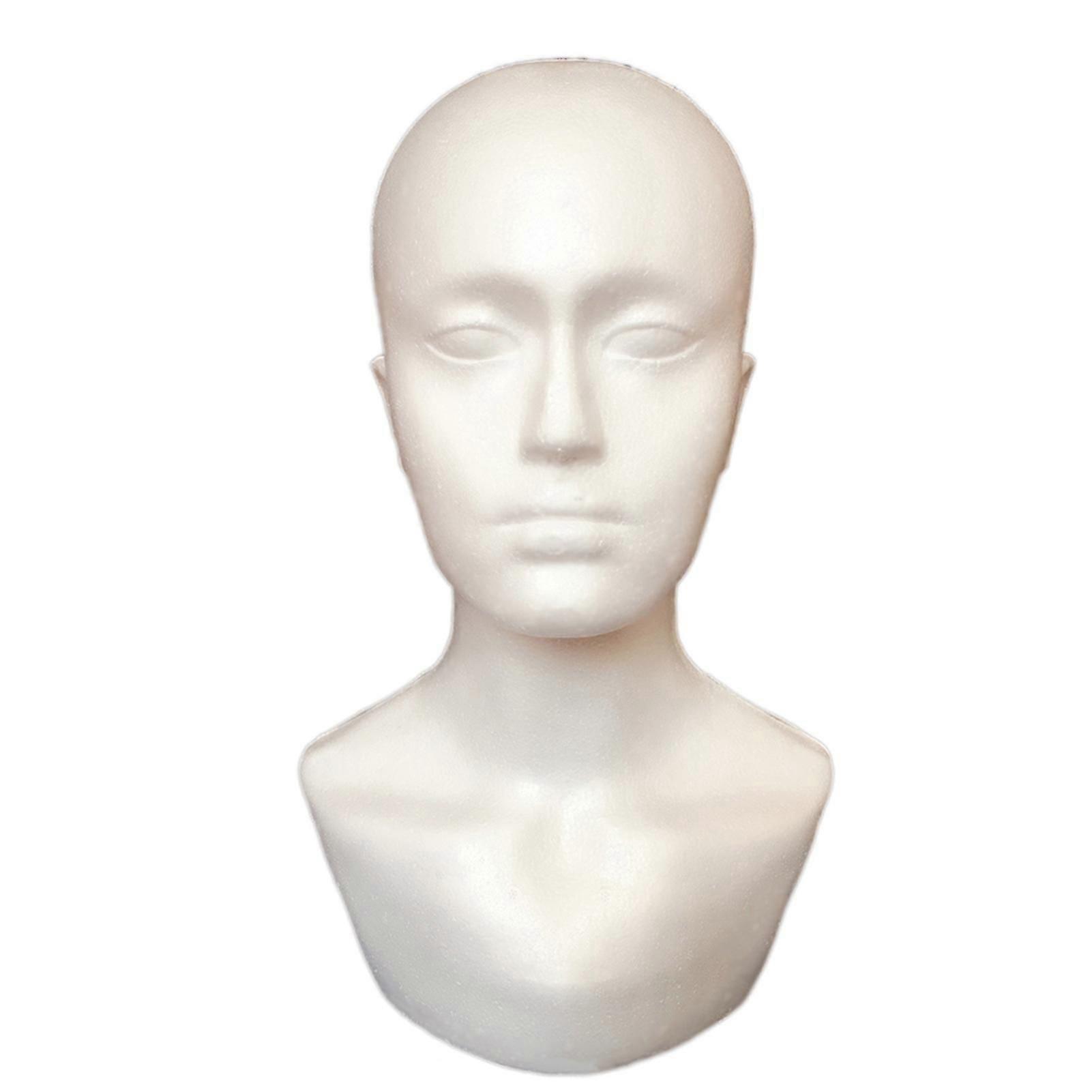 Mannequin Hat Display Lifelike White Foam Mannequin