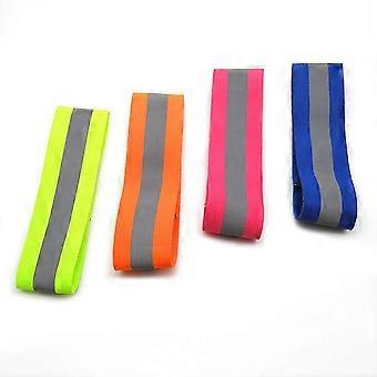 4 Pieces Reflective Bands Reflector Bands for Wrist, Arm, Ankle, Leg, High Visibility Reflective Gear Safety Reflector Tape Strap