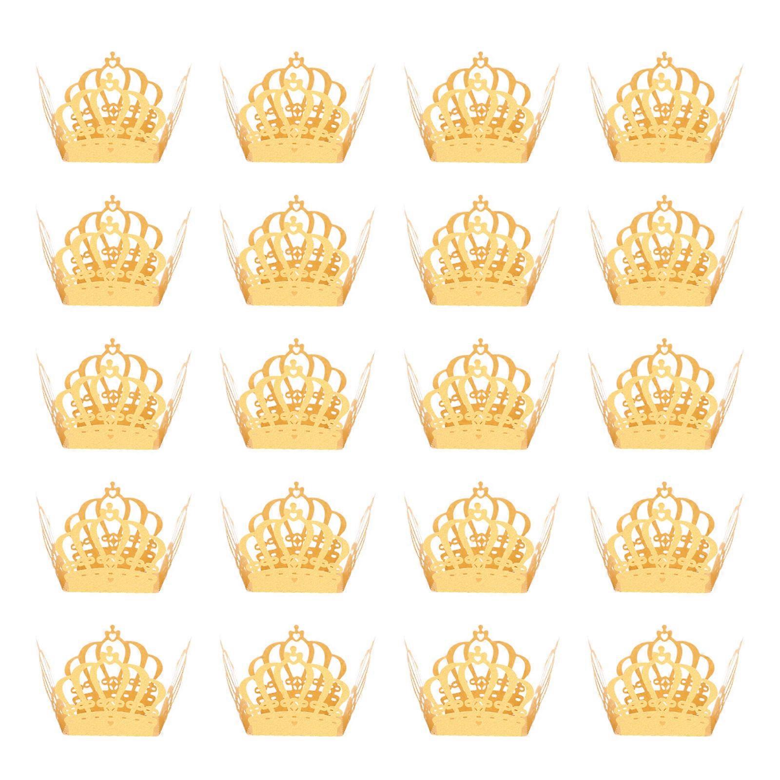 Crown Shape Chocolate Paper Holder Wrapping Separating Chocolate Wedding 50Set