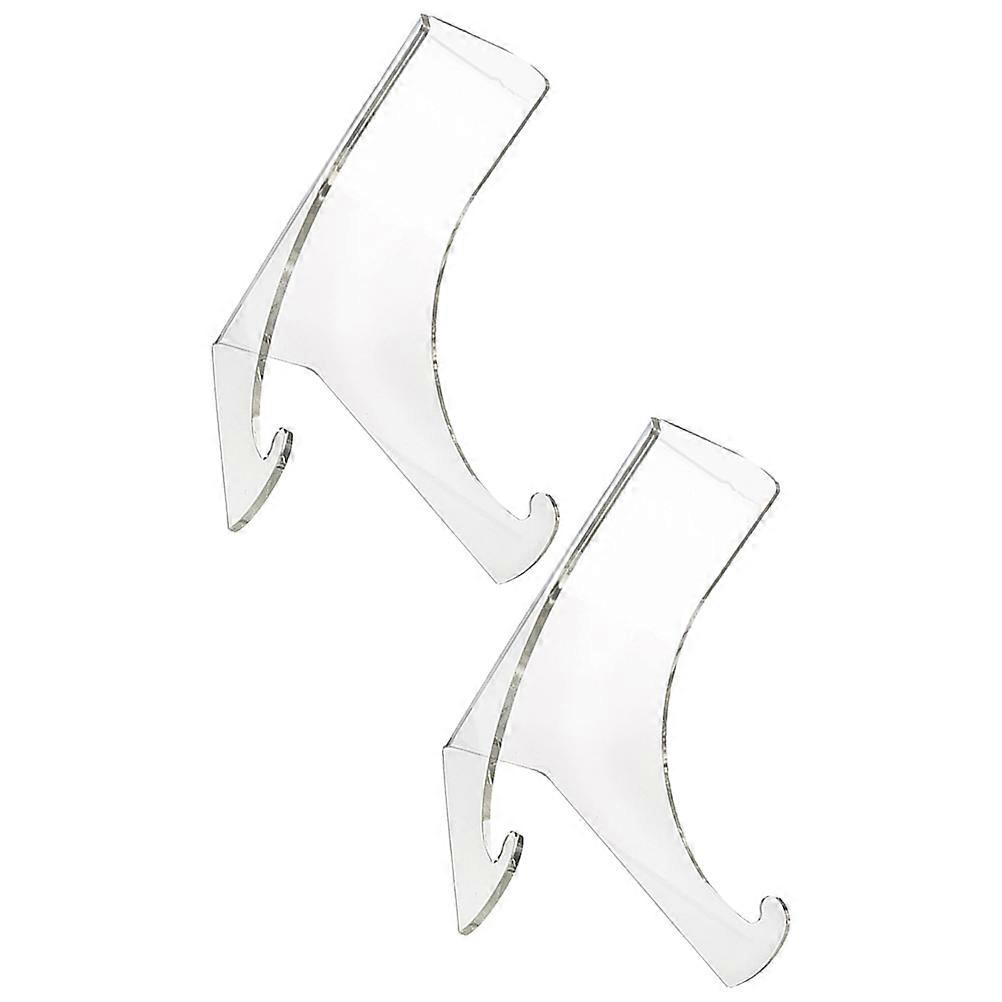 Acrylic Display Stand for Display 2Pcs Versatile Transparent Showcase Rack