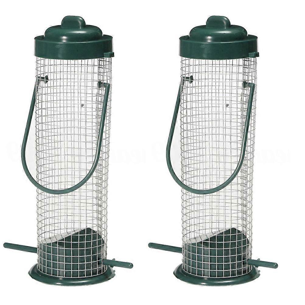 Outdoor Bird Feeder Plastic Hanging Feeder for Bird Use 2Pcs