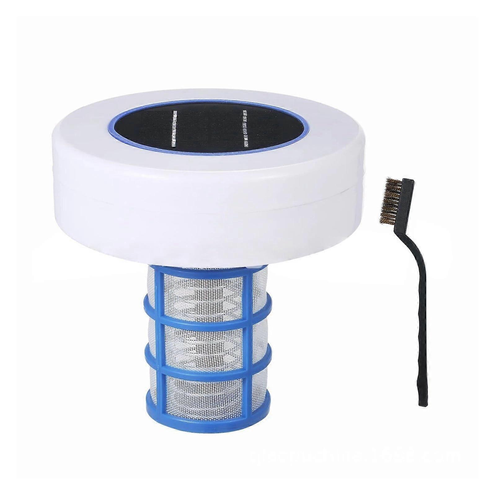 Solar Pool Ionizer with Copper Silver Ion Purifier, Chlorine Solar Powered Pool Cleaner Mini