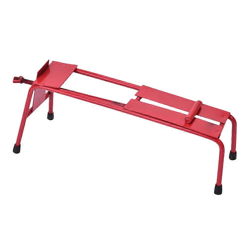 Adjustable Grindstone Holder For Kitchen Tool Maintenance Sturdy Iron Material Red 1Pcs