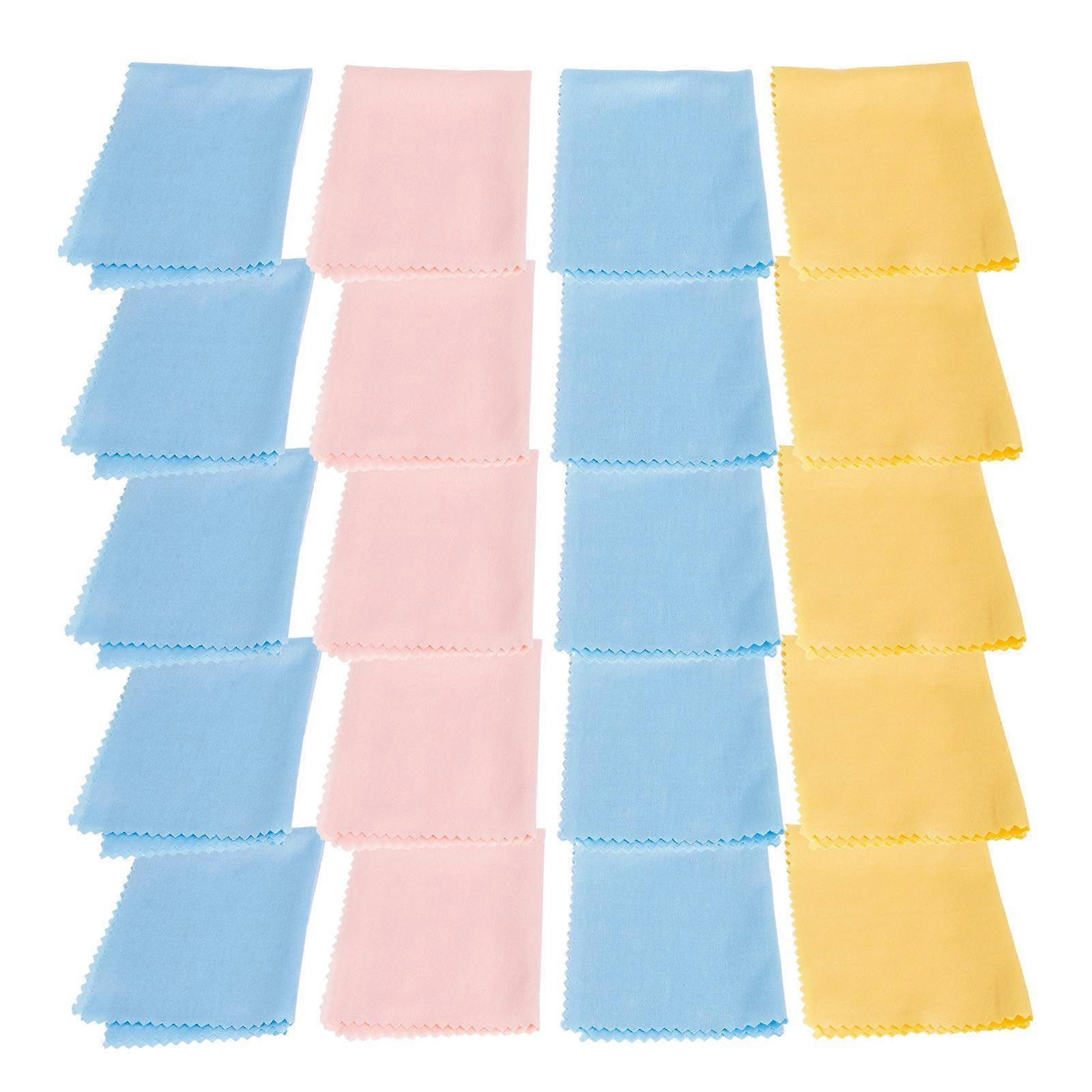 Musical Instrument Cleaning Cloth Microfiber for Cleaning 20Pcs Assorted Color