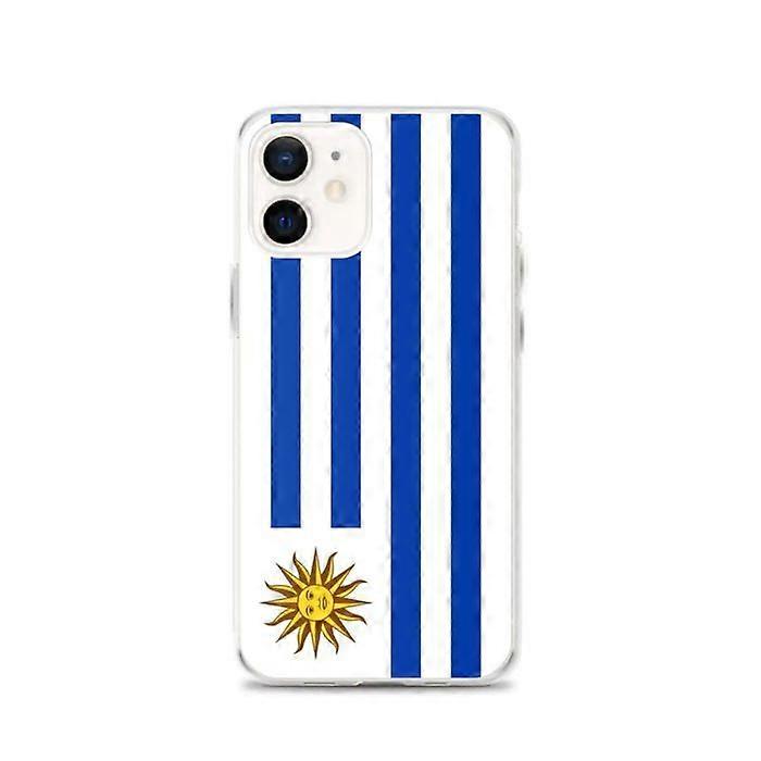 Phone Case – Uruguay Flag – Compatible with iPhone 12 – Soft Case – Durable and Shockproof - Silicone - Pixelforma