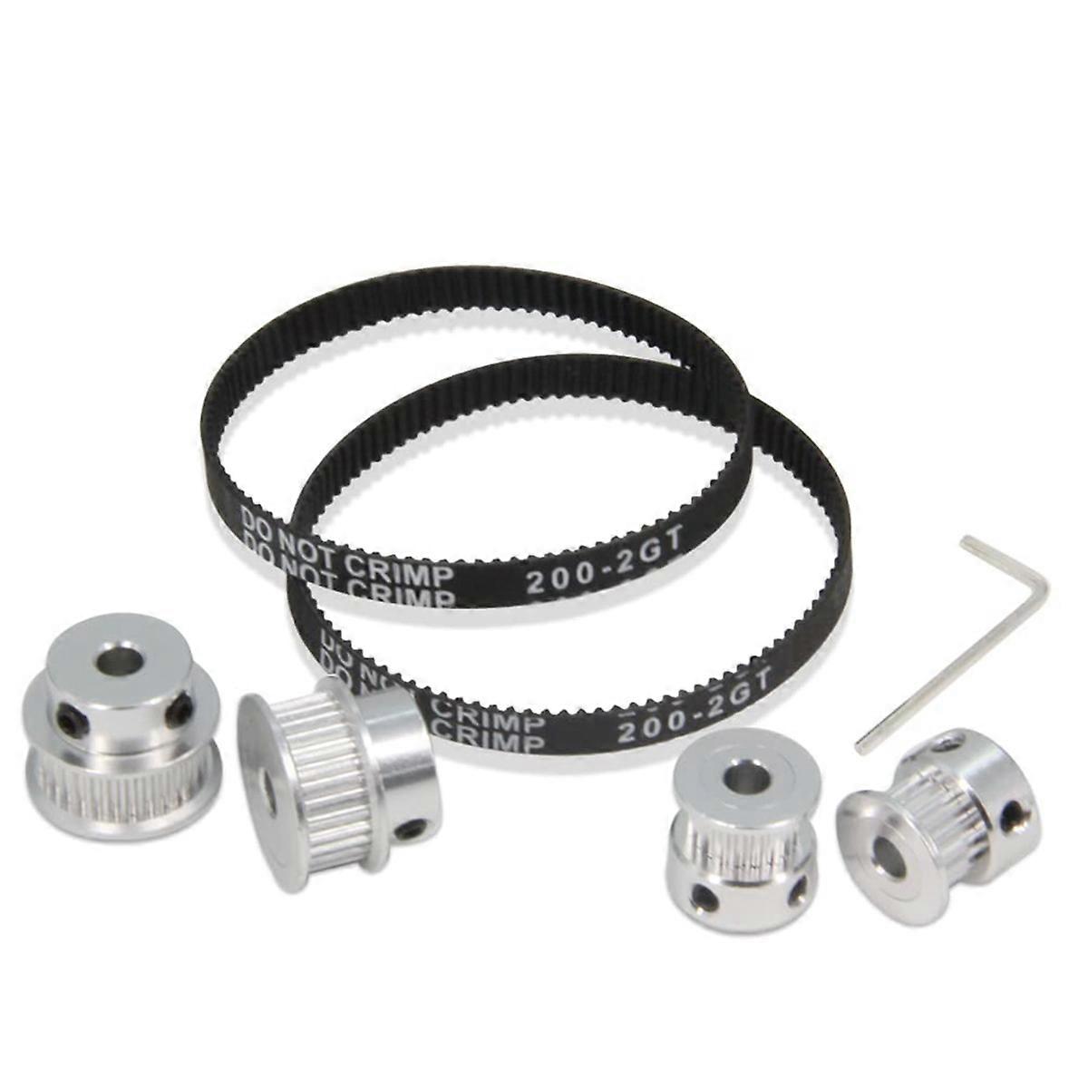 2PCS Set Synchronous Wheel 20&30 Teeth 5Mm Bore Timing Pulley