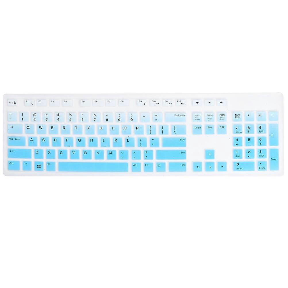 Blue Silicone Keyboard Protector for Kb216 Wired Keyboard 2Pcs
