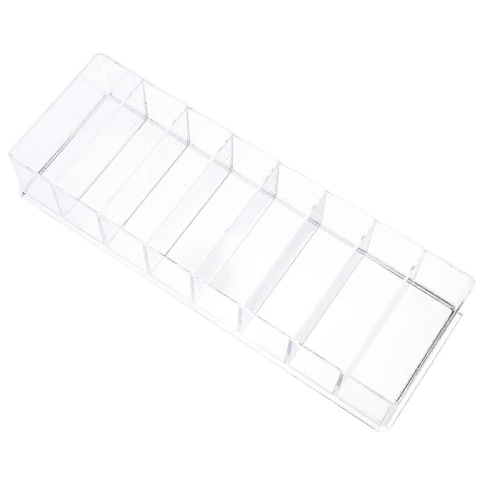 Makeup Display Case Acrylic Storage Box for Cosmetic Storage 4Pcs 8 Grids