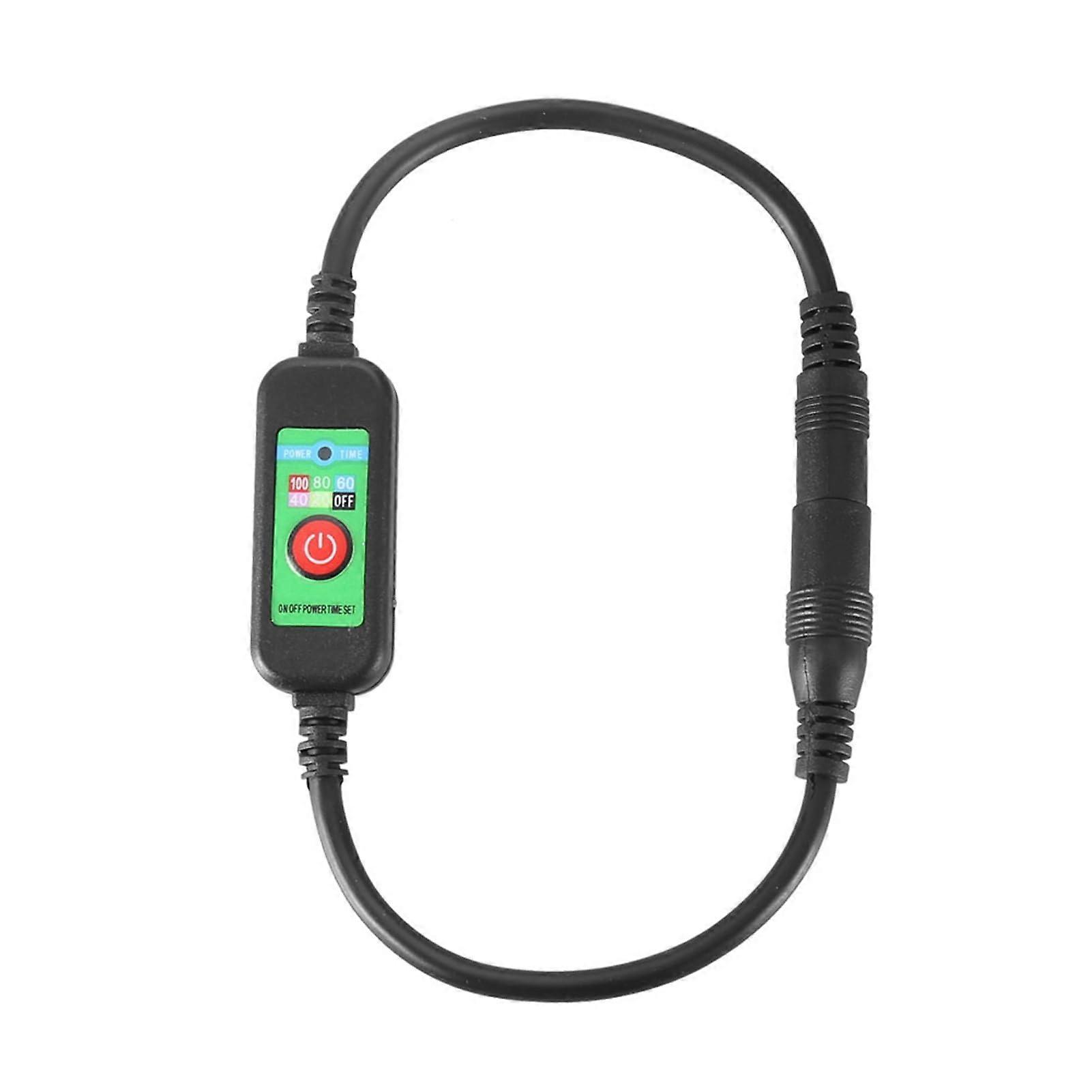 DC 5V15V Temperature Control Switch with 5Speed Heating and Timer for Heated Vest and Gloves