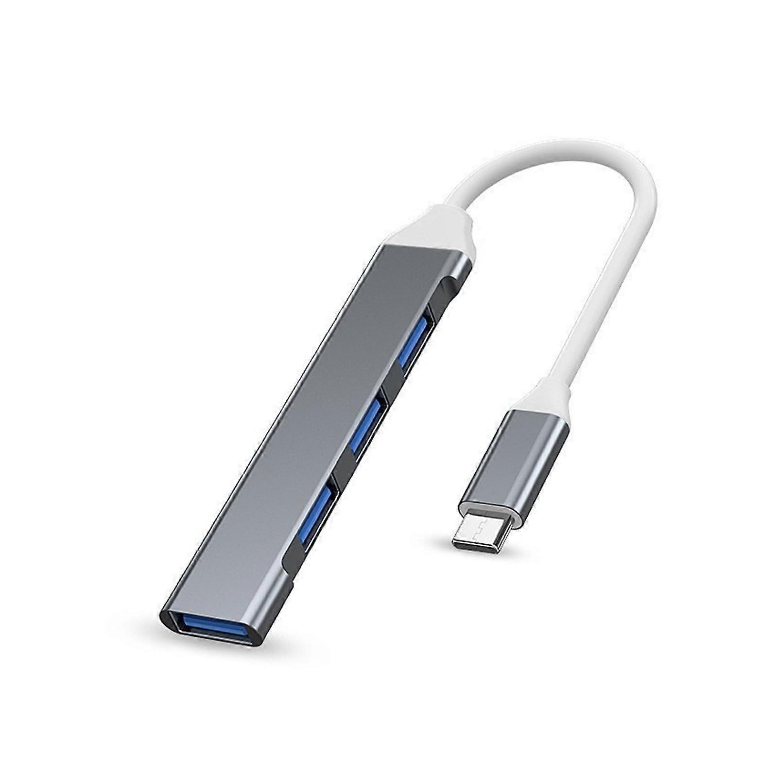 USB C Hub with 4 Ports for MultiDevice Fast Charging and Speed Data Transfer