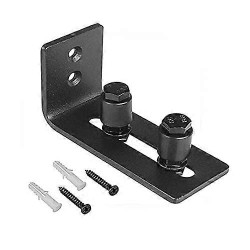 Barn Door Floor Guide with Adjustable Roller Distance, Flush Bottom Sliding Barn Door Hardware