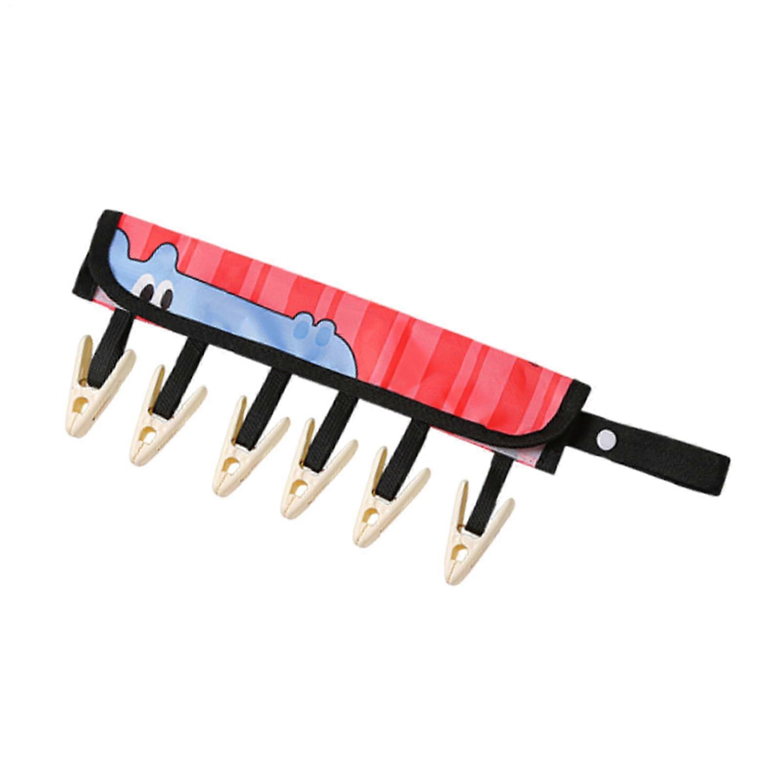 Foldable Travel Clothes Hanger with Clips, SpaceSaving Drying Rack for Outdoor Camping