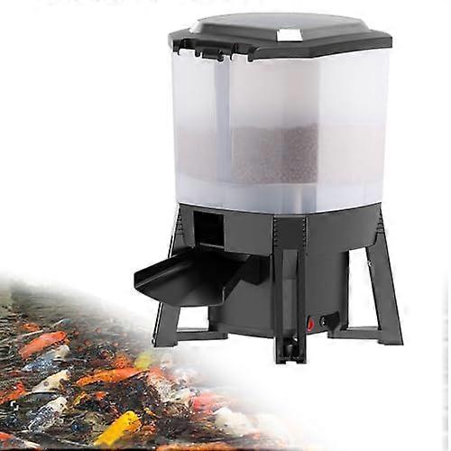 Solar Automatic Fish Feeder with Smart App Control, 6L Large Capacity, Waterproof Design for Ponds