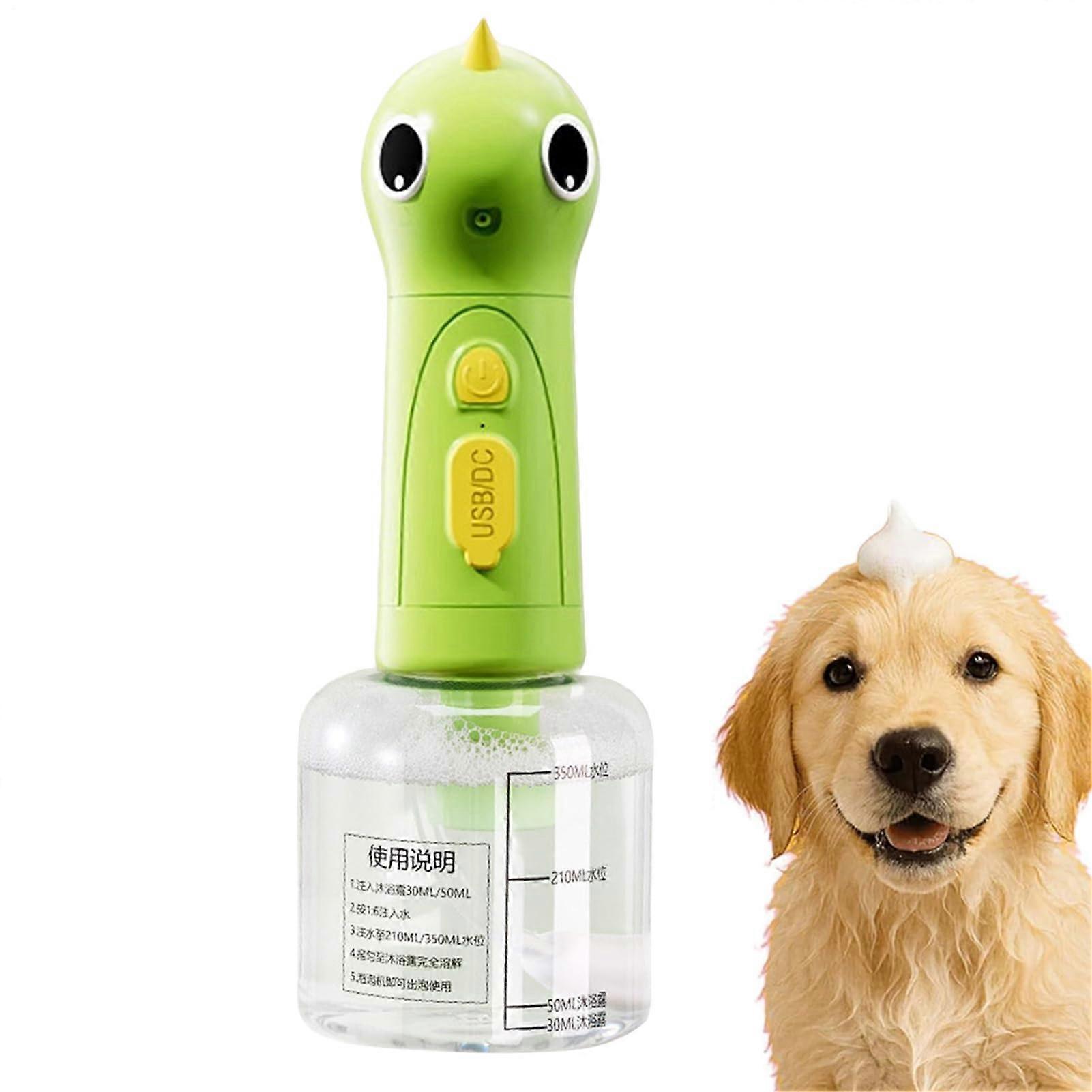 Pet Grooming Shampoo Dispenser with OnePress Rich Foam, TypeC Charging, Scale, Wireless Use