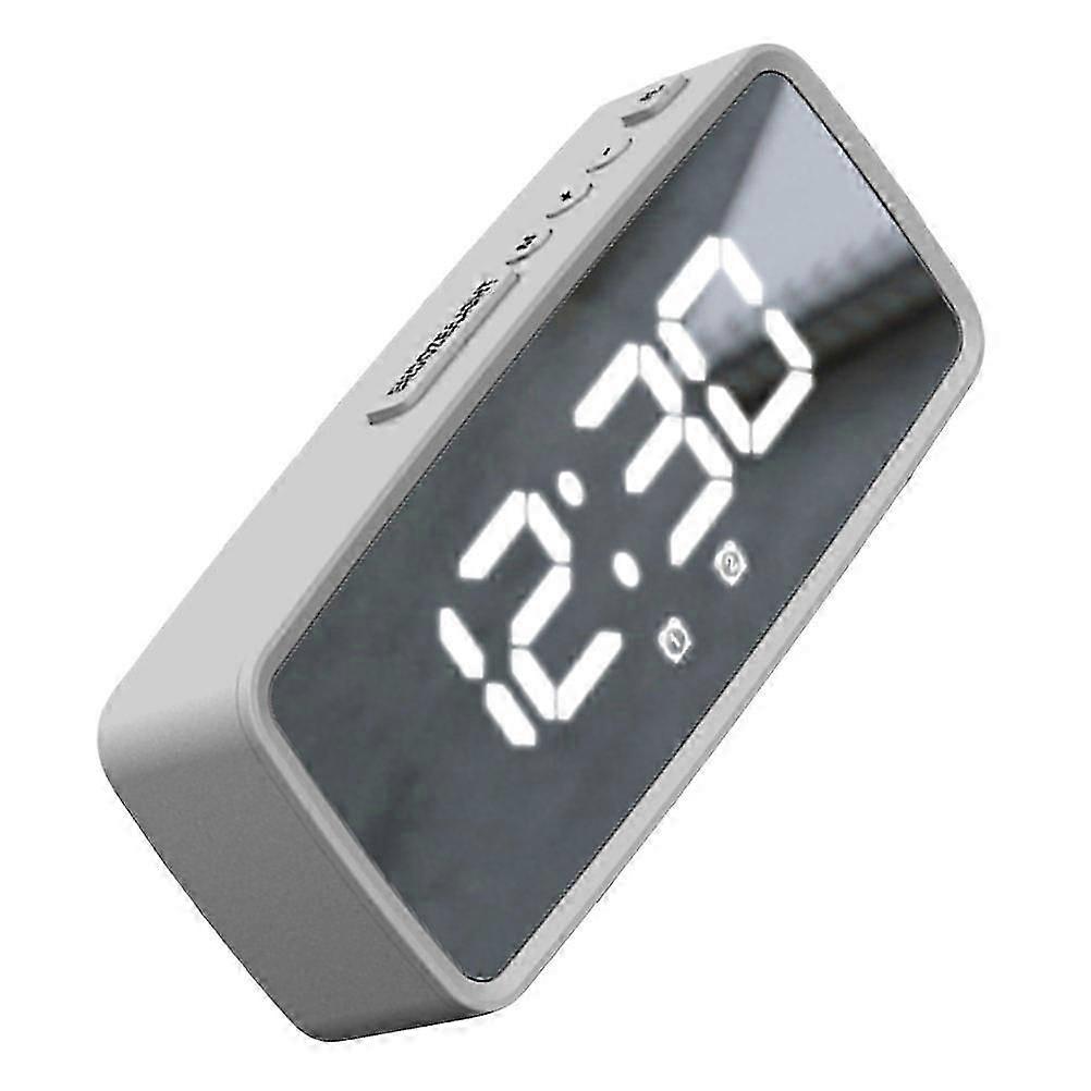 Digital LED Alarm Clock for Bedside Use 2Sets with Mirror Surface