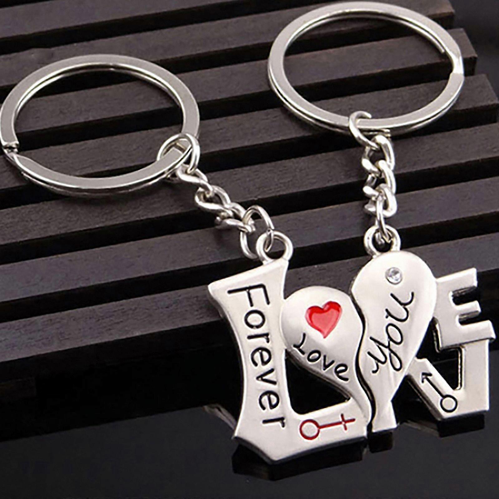 1 Pair Key Finder Lightweight Rust-resistant Smooth Surface Girls Key Ring for