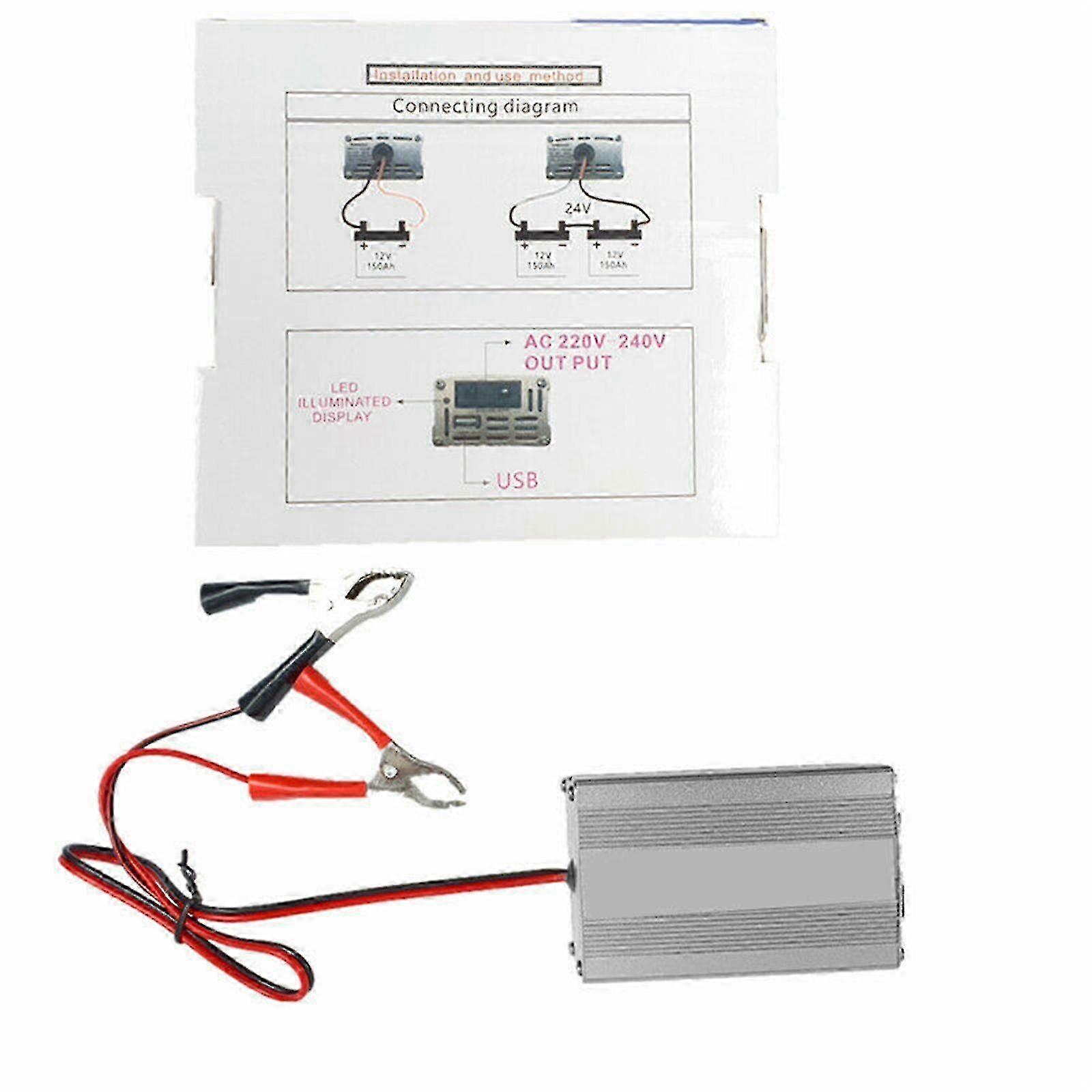 Solar Inverter Kit Komplett solcellepanel System 60a lader Controller 220v220w