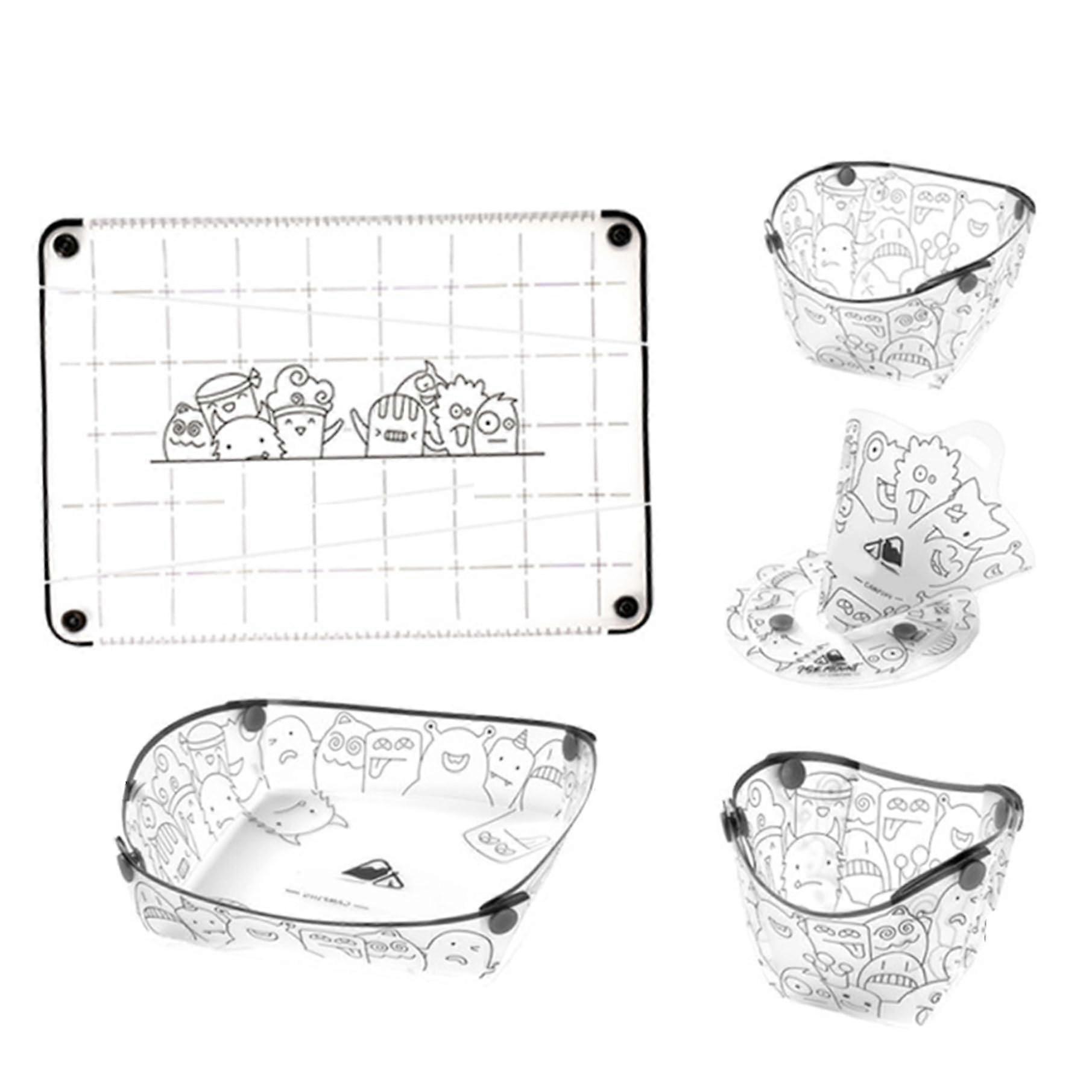 Camping Tableware Set, Foldable BPA Plates and Bowls, Lightweight HeatResistant Dining for Camping