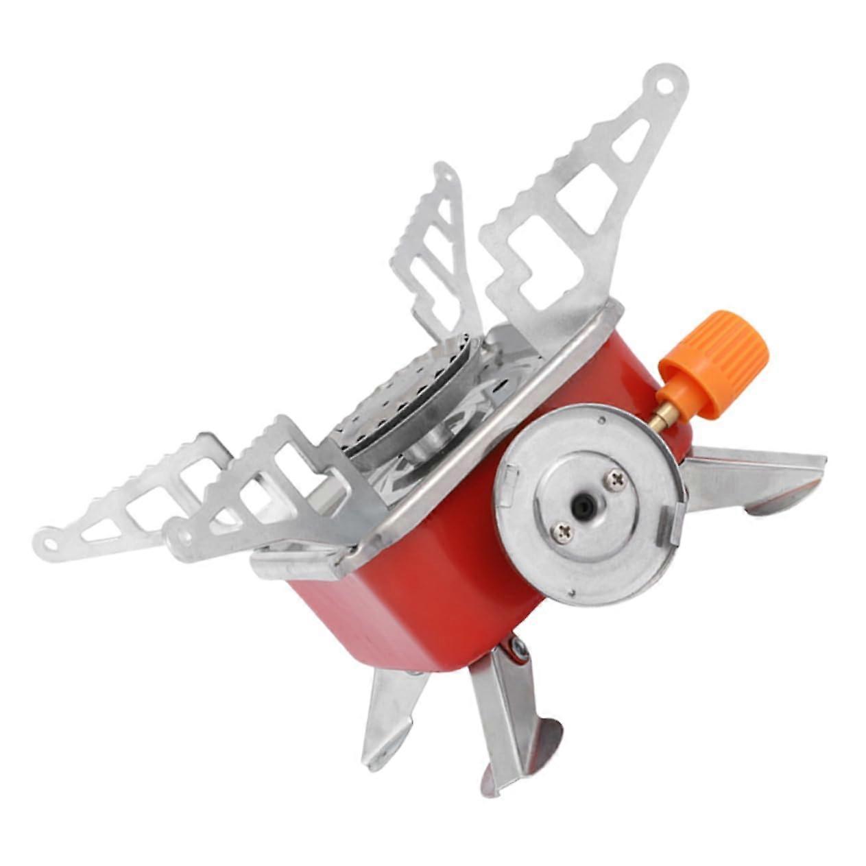 Lightweight Foldable Camping Stove Durable Cast Construction for Hiking Outdoor Cooking