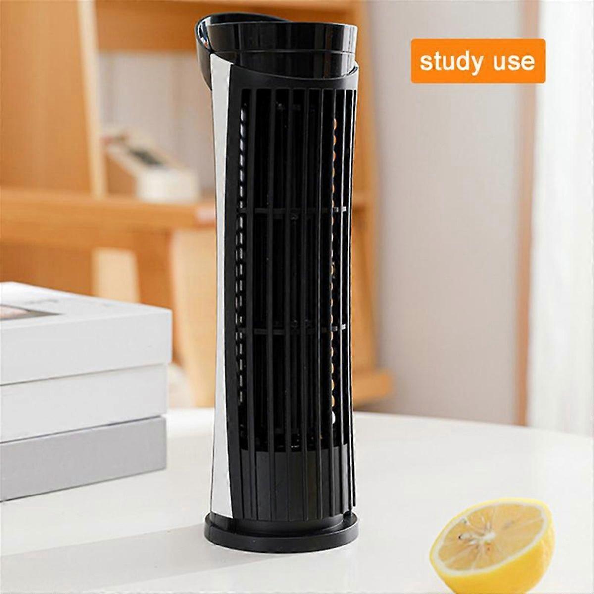 Soveværelsesskrivebord Mini Tower Ventilator Bord Køleventilator Sort