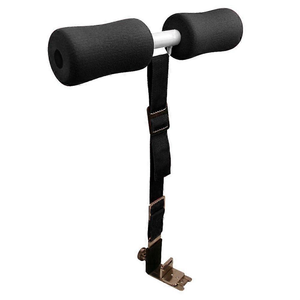 Hamstring Curl Strap and Portable Sit Up Bar Adjustable Doorway Ab Trainer with Non Slip Foam Padding