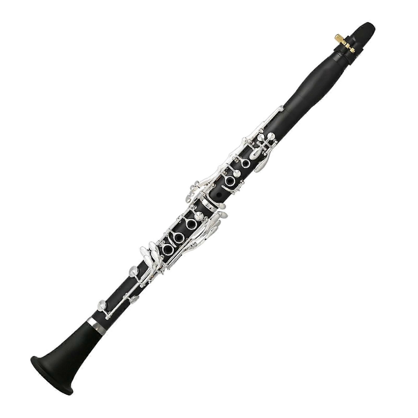 B Flat 18 Key Beginner Clarinet with Professional Bakelite Body for Student Practice Set