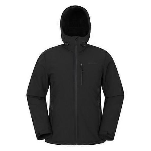 Mountain Warehouse Mens Charleston Faux Fur Lined Soft Shell Jacket