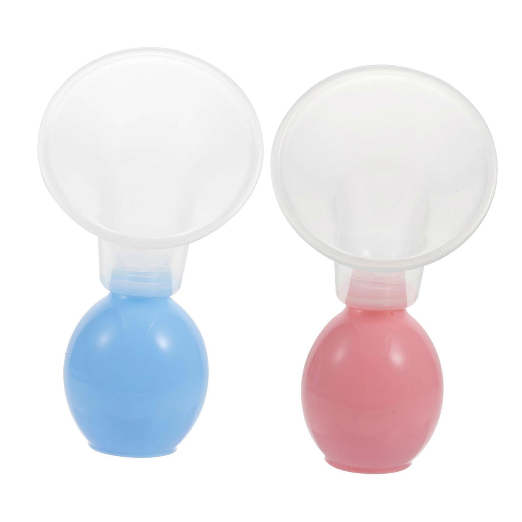 Manual Breast Pump with AntiBackflow Protection, Quiet Hand Operation, Easy Clean, 2 Sets