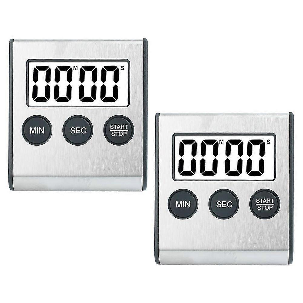 2pcs Kitchen Timer Digital Timer Kitchen Timer Stopwatch Digital Timer with Magnet Egg Timer Digital Kitchen Clock
