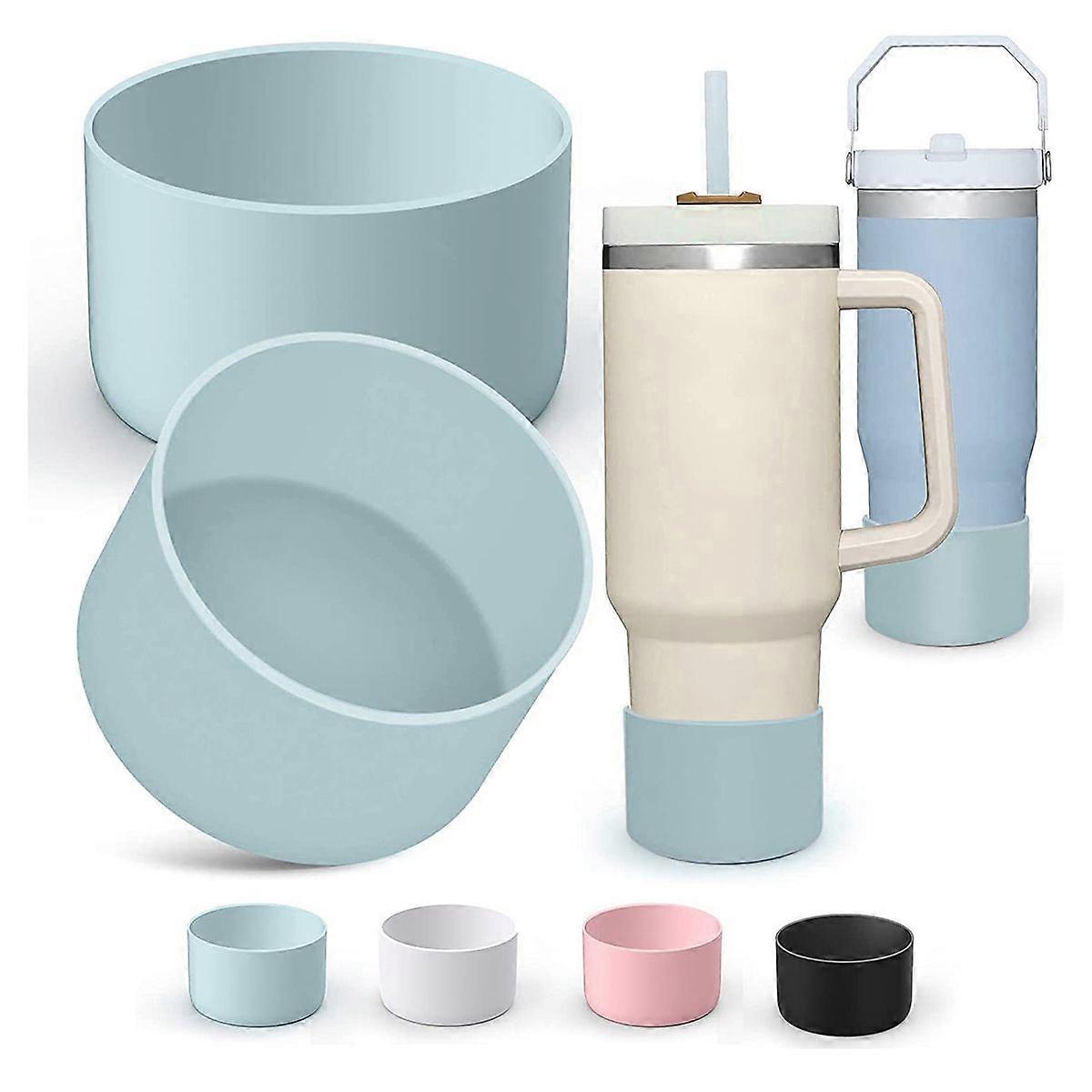4-częściowy silikonowy ochraniacz spodu kubka do Stanley Tumbler Quencher Adventure 40 uncji i IceFlow 20 uncji i 30 uncji